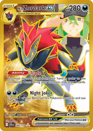 N's Zoroark ex (Journey Together 189/159)